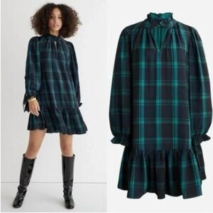 J.Crew Black Watch dress - size small